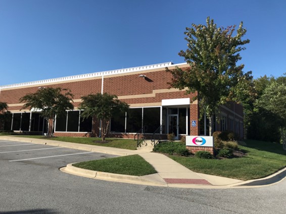A photo of the outside of Eisai's manufacturing plant in Baltimore Maryland
